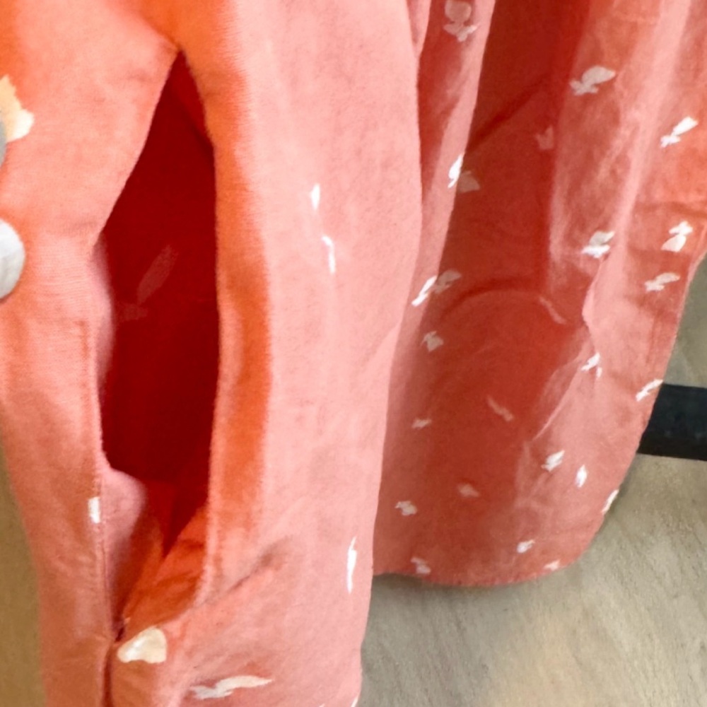 NWT Bobo Choses A Folk Song Pink Floral V-Neck Midi Dress M Oversized - Picture 8 of 10